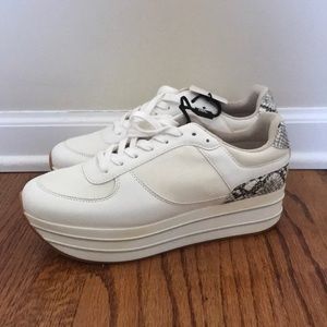 Zara White Chunky Sneakers